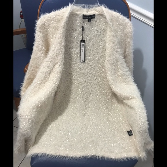 Catherine Malandrino ribbon& eyelash knit cardigan - Picture 13 of 16